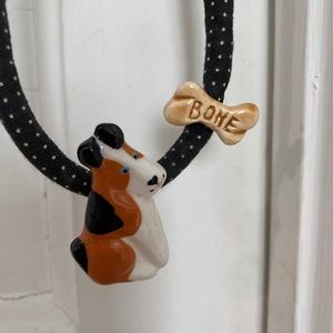 Vintage Flying Colors Necklace - Dog with Bone